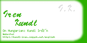 iren kundl business card